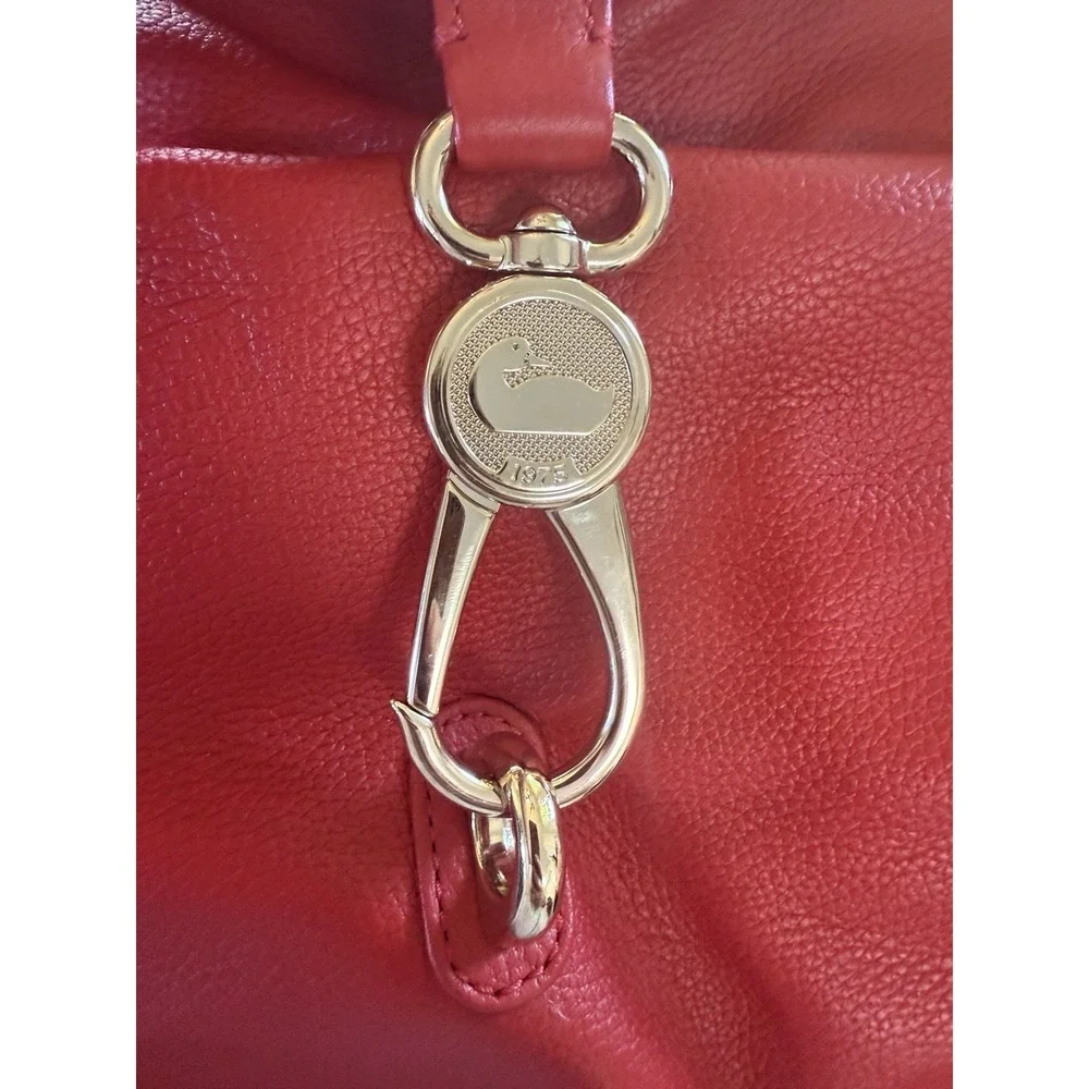 Dooney & Bourke Lucca Italian Leather Logo Lock Hobo shoulder handbag Purse
